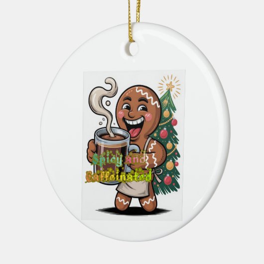 Spicy and Caffeinated Keramisch Ornament (Links)