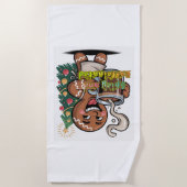 Spicy and Caffeinated Strandlaken (Voorkant)