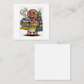 Spicy and Caffeinated Vierkante Visitekaartje (Voorkant / Achterkant)