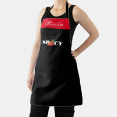 Spicy Apron - Custom Text Chili Cook Off Gift Schort (Insitu)