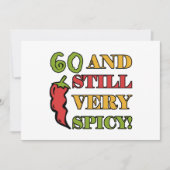 Spicy at 60 Years old Kaart (Voorkant)