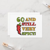 Spicy at 60 Years old Kaart (Voorkant / Achterkant in situ)