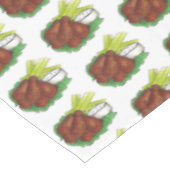 Spicy BBQ Buffalo Chicken Wings Bar Food Vlees Tafelkleed (Gekanteld)