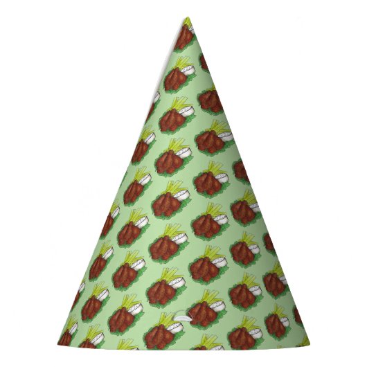 Spicy BBQ Buffel Kip Wings Tailgate Groot Spel Feesthoedjes (Links)