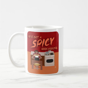 Spicy Book Cook Romance auteur Retro Snark Koffiemok