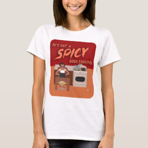 Spicy Book Koken Romance Auteur Huisvrouw T-shirt