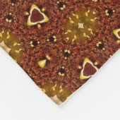 Spicy Brown Yellow Masala Pattern Fleece Deken (Hoek)