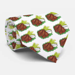 Spicy Buffalo Chicken Hot Wings Bleu Cheese Stropdas