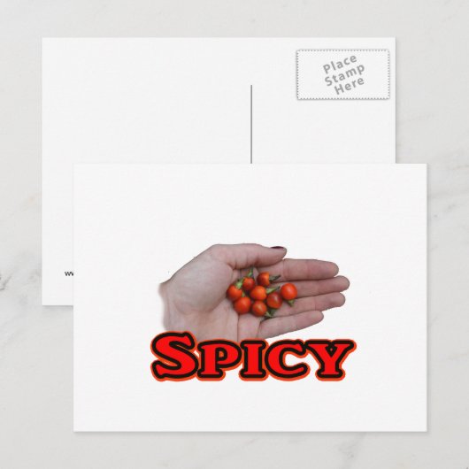 Spicy Cascabel Hot Pepper Design Briefkaart (Voorkant / Achterkant)