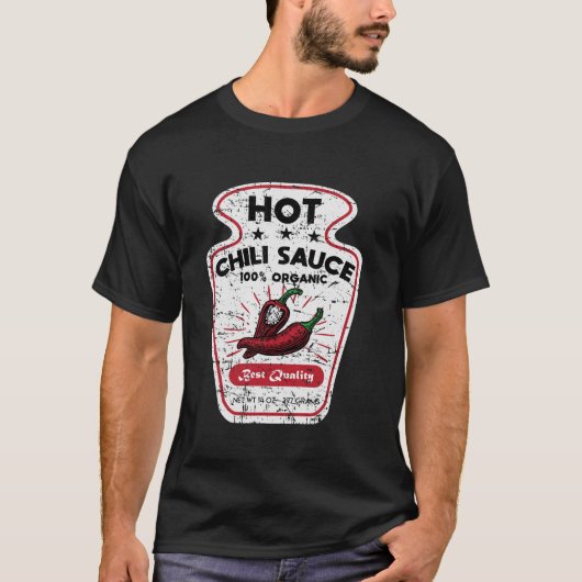 Spicy Chili Hot Sauce Costume Funny Hallow T-shirt (Voorkant)