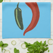 Spicy chili keukenhanddoek jalapeno (Gevouwen)