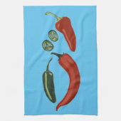 Spicy chili keukenhanddoek jalapeno (Verticaal)