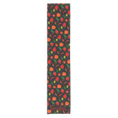 Spicy Chili Pepper Pattern Personalized  Korte Tafelloper (Voorkant)