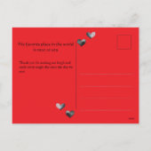 Spicy Chili Pepper Valentijnsdag Briefkaart (Achterkant)