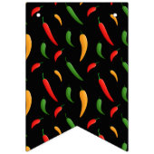 Spicy Chili Peppers Bunting Vlaggetjes (Eerste vlag)