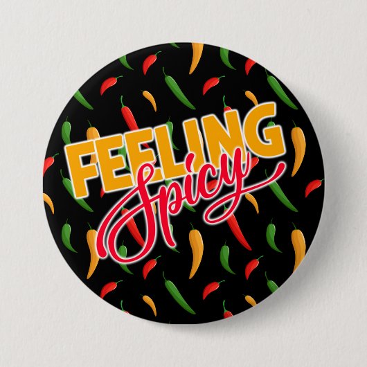 Spicy Chili Peppers Button (Voorkant)