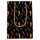 Spicy Chili Peppers Gift Bag Medium Cadeauzakje (Achterkant)