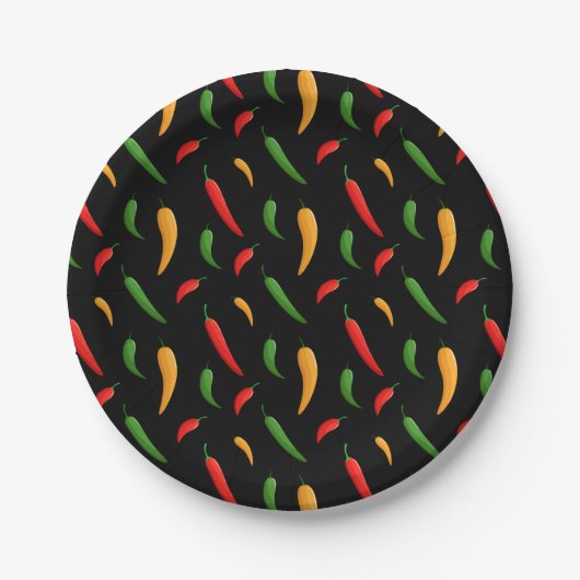 Spicy Chili Peppers Paper Bord (Voorkant)