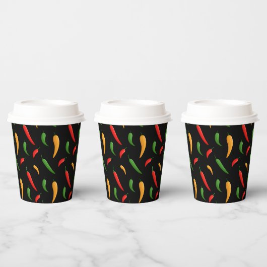 Spicy Chili Peppers Paper cup Papieren Bekers (Multi)