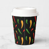 Spicy Chili Peppers Paper cup Papieren Bekers (Rechts)