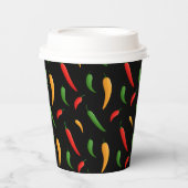 Spicy Chili Peppers Paper cup Papieren Bekers (Voorkant)