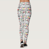 Spicy Chillies Chili Namen Patroon Leggings (Achterkant)