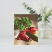 Spicy cuisine art briefkaart (Staand voorkant)