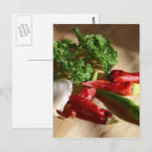 Spicy cuisine art briefkaart (Voorkant / Achterkant)