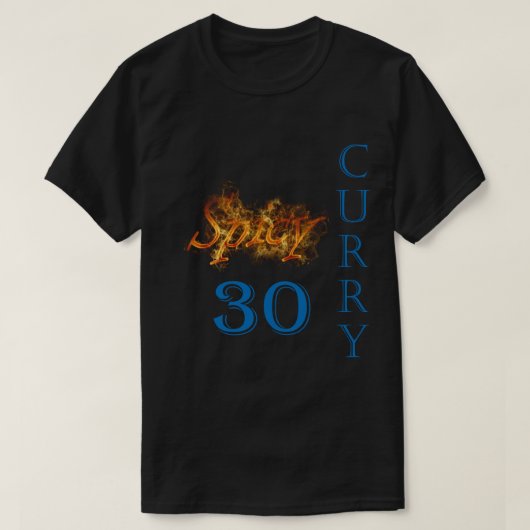 Spicy Curry #30 Flaming Fire T-shirt (Design voorkant)
