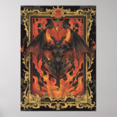 Spicy Elegance Hot Sauce Label Design Poster (Voorkant)