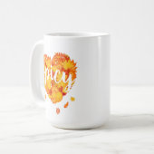 Spicy Fall Leaves Coffee Mok (Voorkant links)