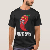 Spicy Food Keep It Spicy Peppers Chili Spice T-shirt (Voorkant)