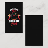 Spicy Food Lover Dit is mijn Chili Cook off Visitekaartje (Voorkant / Achterkant)
