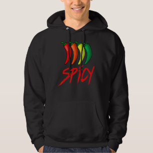 Spicy Fun Hot Chili Sauce Peppers Spicy Food Hoodie