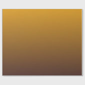 Spicy Gold Brown Ombre Cadeaupapier (Vlak)