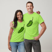 Spicy Green Hot Jalapeno Pepper Vegetable Veggie T-shirt (Unisex)