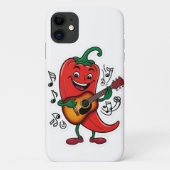 Spicy Guitar Pepper Sticker Design Case-Mate iPhone Case (Achterkant)