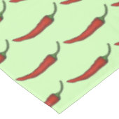 Spicy Hot Chili Red Pepper Foodie Print Tafelkleed (Gekanteld)