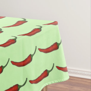 Spicy Hot Chili Red Pepper Foodie Print Tafelkleed