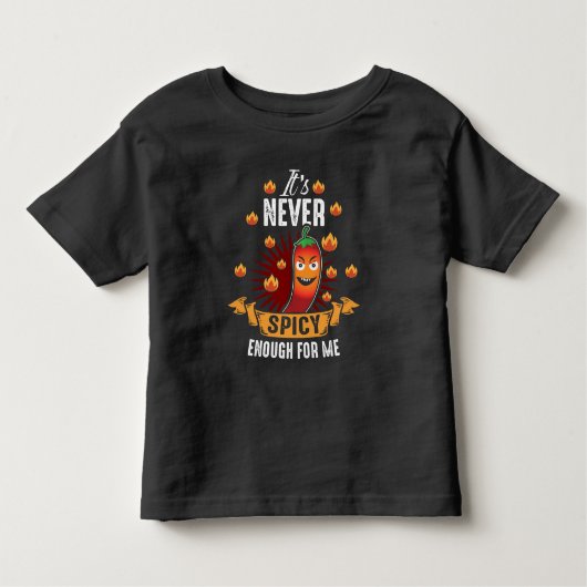 Spicy Hot en Spicy Chili Red Pepper Kinder Shirts (Voorkant)