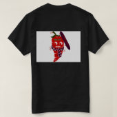 Spicy Hot Pepper Illustration T-shirt (Design achterkant)