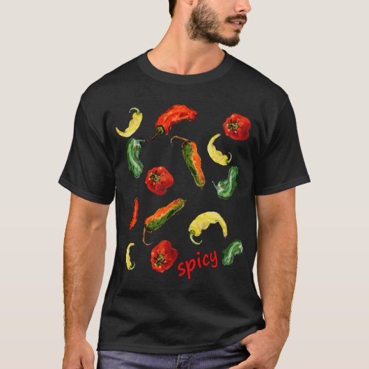 Spicy Hot Pepper T-shirt (Voorkant)