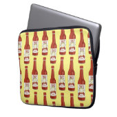 Spicy Hot Sauce Cat Picante Pattern Laptop Sleeve (Voorkant Links)