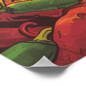 Spicy Hot Sauce Label Design - en St Poster (Hoek)