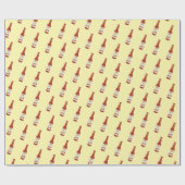 Spicy! Hot Sauce Salsa Cute Hand-drawn  Cadeaupapier (Vlak)