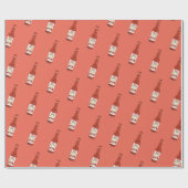 Spicy! Hot Sauce Salsa Red Cadeaupapier (Vlak)