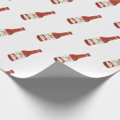 Spicy! Hot Sauce Salsa White Cadeaupapier (Hoek)