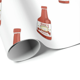 Spicy! Hot Sauce Salsa White Cadeaupapier