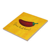 Spicy Hot Southwest Chili Pepper Tegeltje (Zijkant)