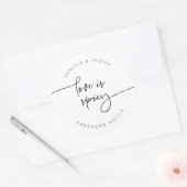 Spicy Jam Jar Label Wedding Favor Sticker G400 (Envelop)